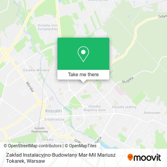 Zakład Instalacyjno-Budowlany Mar-Mil Mariusz Tokarek map