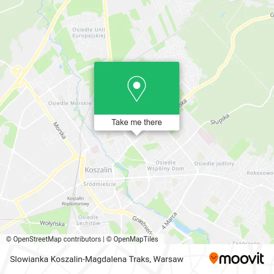 Карта Slowianka Koszalin-Magdalena Traks