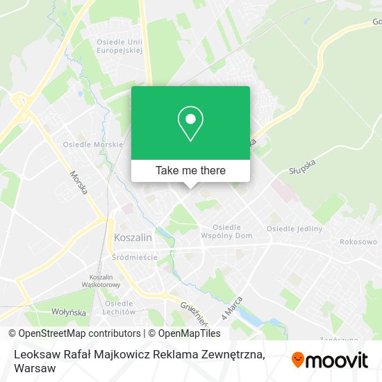 Leoksaw Rafał Majkowicz Reklama Zewnętrzna map