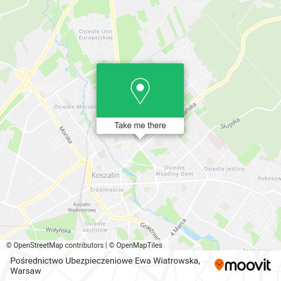 Pośrednictwo Ubezpieczeniowe Ewa Wiatrowska map