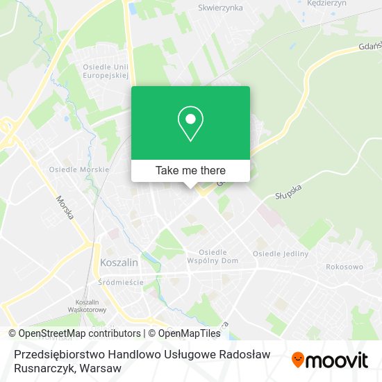 Przedsiębiorstwo Handlowo Usługowe Radosław Rusnarczyk map