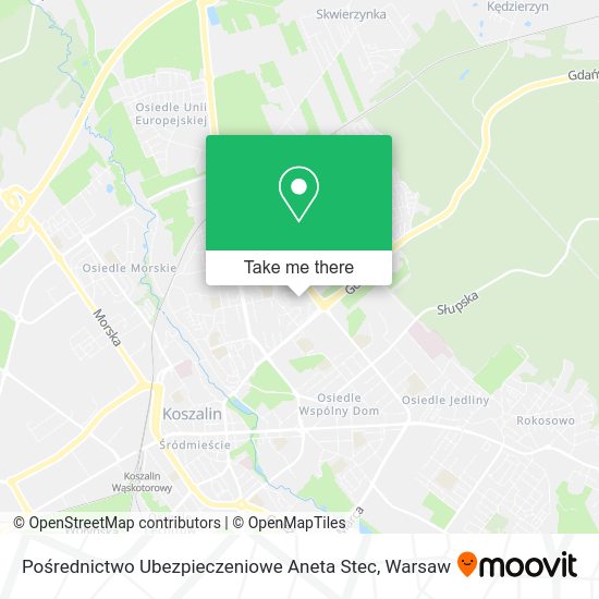 Pośrednictwo Ubezpieczeniowe Aneta Stec map