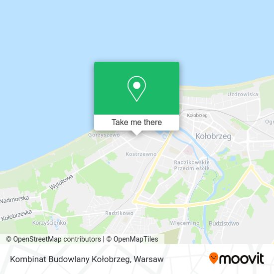 Kombinat Budowlany Kołobrzeg map