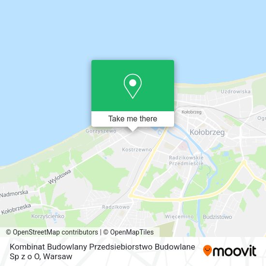 Kombinat Budowlany Przedsiebiorstwo Budowlane Sp z o O map