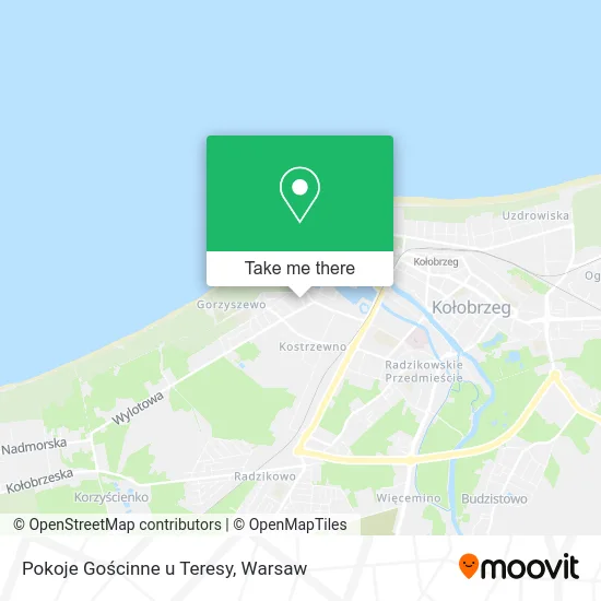 Карта Pokoje Gościnne u Teresy