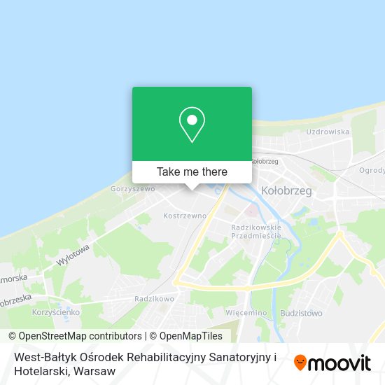 West-Bałtyk Ośrodek Rehabilitacyjny Sanatoryjny i Hotelarski map