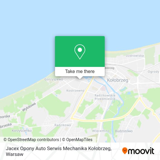 Jacex Opony Auto Serwis Mechanika Kołobrzeg map