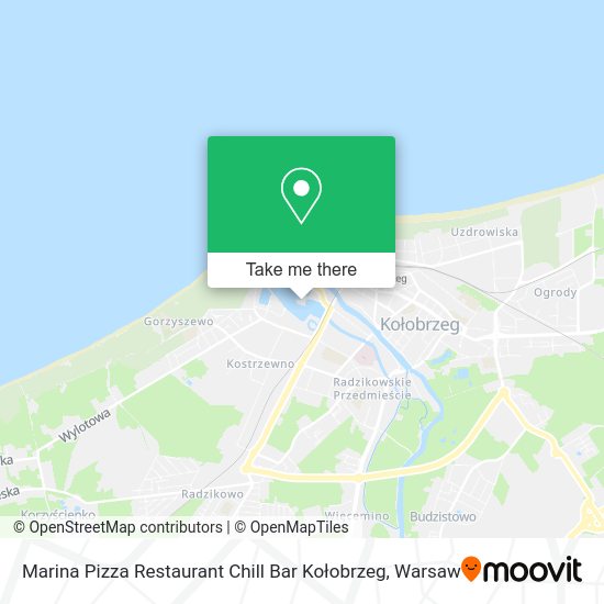 Marina Pizza Restaurant Chill Bar Kołobrzeg map