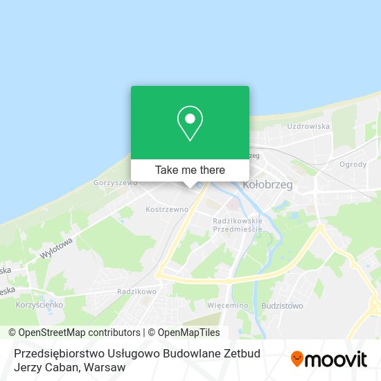 Przedsiębiorstwo Usługowo Budowlane Zetbud Jerzy Caban map