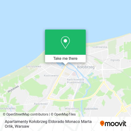 Apartamenty Kołobrzeg Eldorado Monaco Marta Orlik map