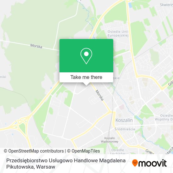 Przedsiębiorstwo Usługowo Handlowe Magdalena Pikutowska map