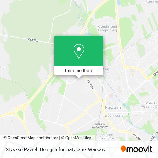 Styszko Paweł. Usługi Informatyczne map