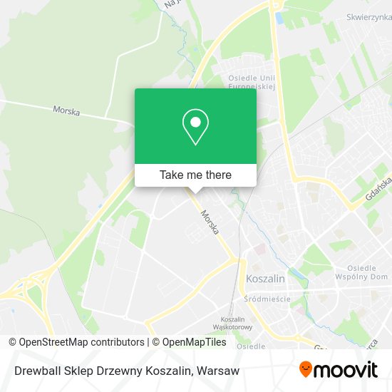 Drewball Sklep Drzewny Koszalin map