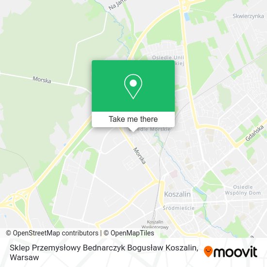 Sklep Przemysłowy Bednarczyk Bogusław Koszalin map