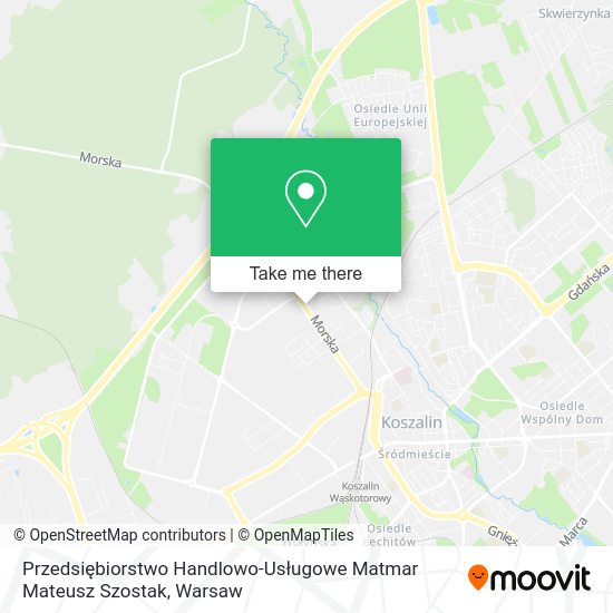 Przedsiębiorstwo Handlowo-Usługowe Matmar Mateusz Szostak map