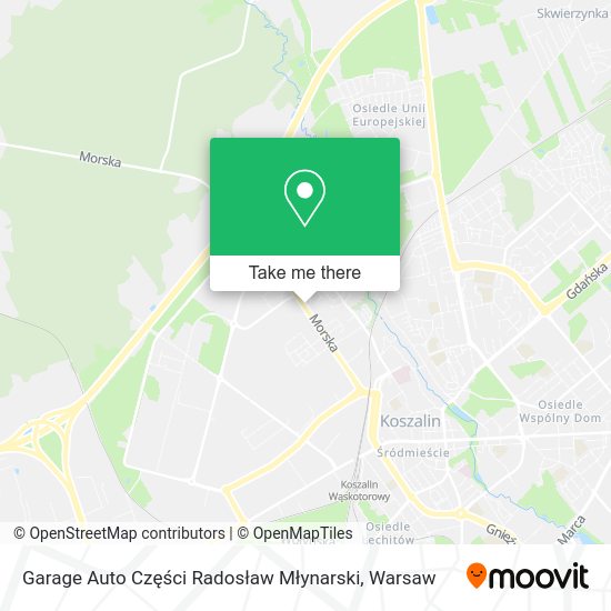 Garage Auto Części Radosław Młynarski map