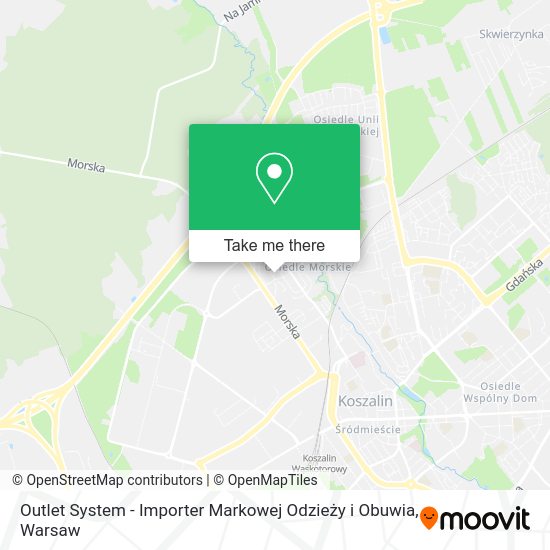 Outlet System - Importer Markowej Odzieży i Obuwia map