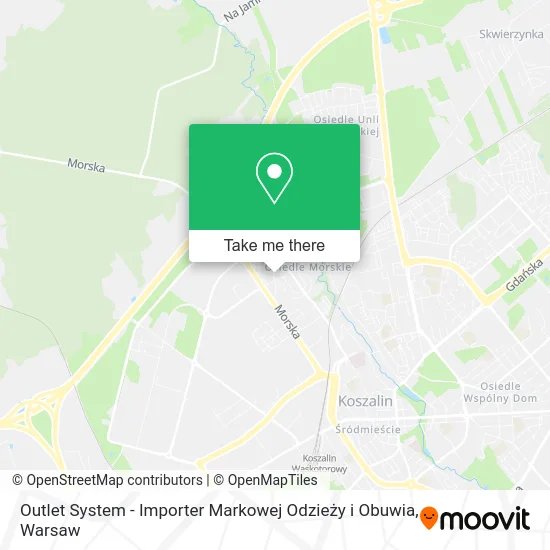 Карта Outlet System - Importer Markowej Odzieży i Obuwia