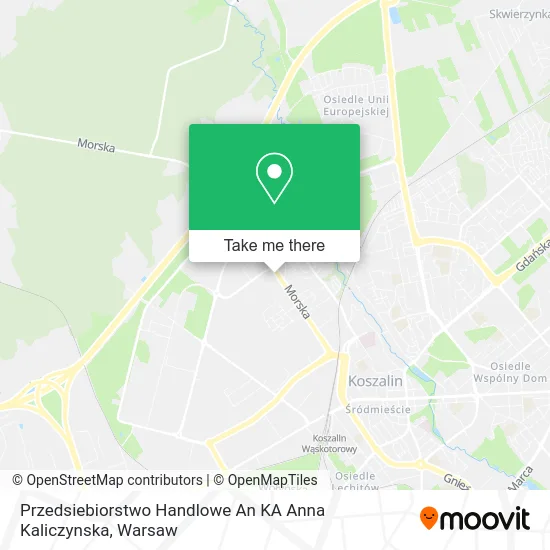 Карта Przedsiebiorstwo Handlowe An KA Anna Kaliczynska