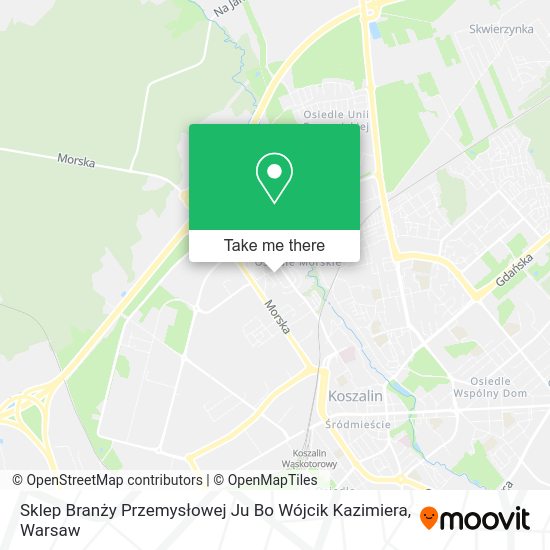 Sklep Branży Przemysłowej Ju Bo Wójcik Kazimiera map