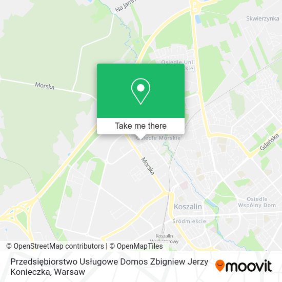 Przedsiębiorstwo Usługowe Domos Zbigniew Jerzy Konieczka map