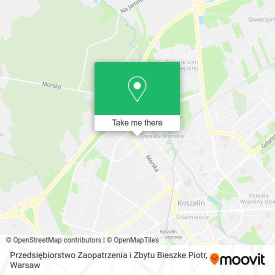 Przedsiębiorstwo Zaopatrzenia i Zbytu Bieszke Piotr map