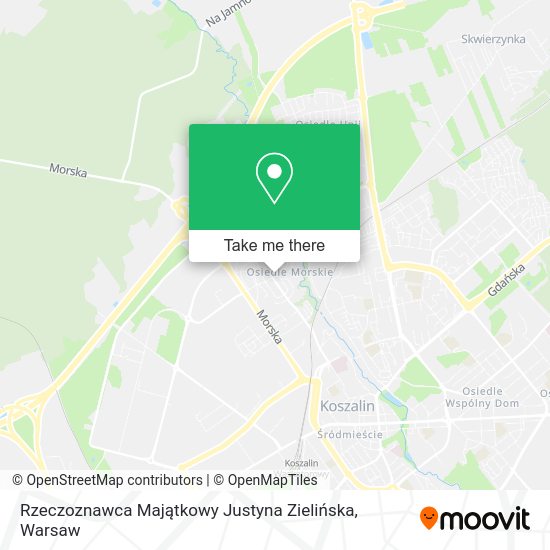 Rzeczoznawca Majątkowy Justyna Zielińska map