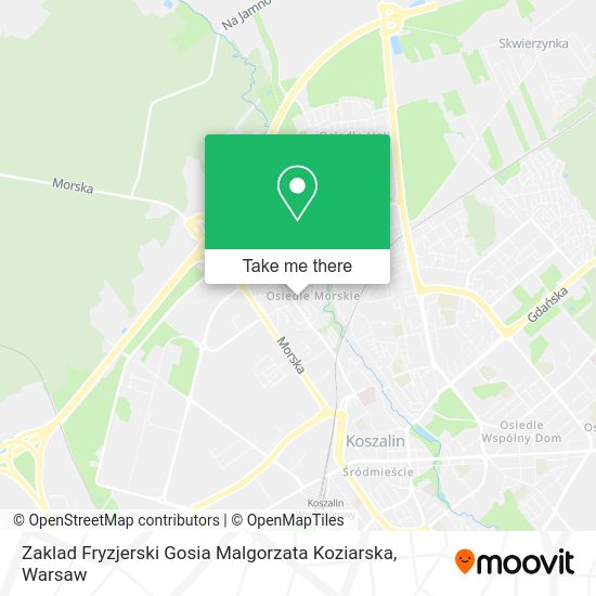 Zaklad Fryzjerski Gosia Malgorzata Koziarska map