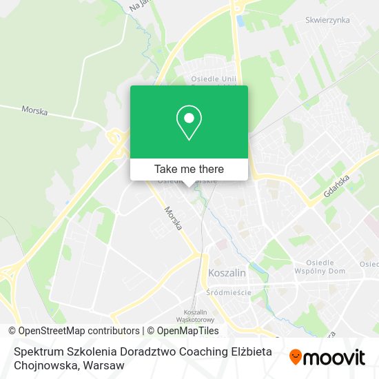 Карта Spektrum Szkolenia Doradztwo Coaching Elżbieta Chojnowska