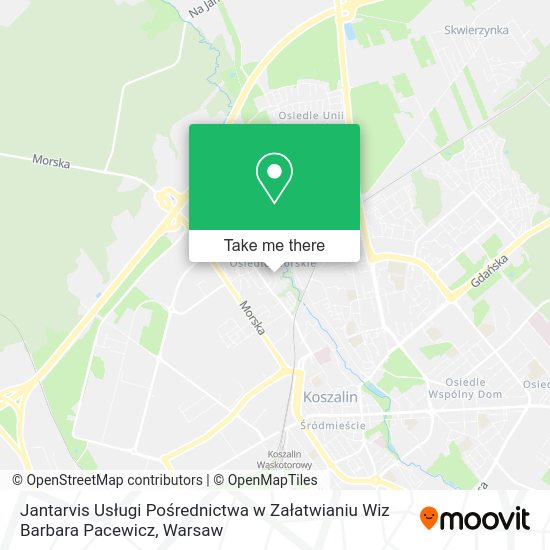 Jantarvis Usługi Pośrednictwa w Załatwianiu Wiz Barbara Pacewicz map