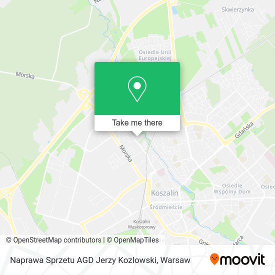 Naprawa Sprzetu AGD Jerzy Kozlowski map