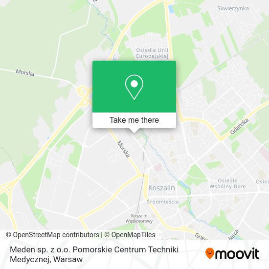 Meden sp. z o.o. Pomorskie Centrum Techniki Medycznej map