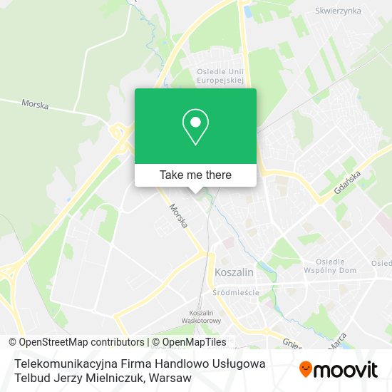 Telekomunikacyjna Firma Handlowo Usługowa Telbud Jerzy Mielniczuk map