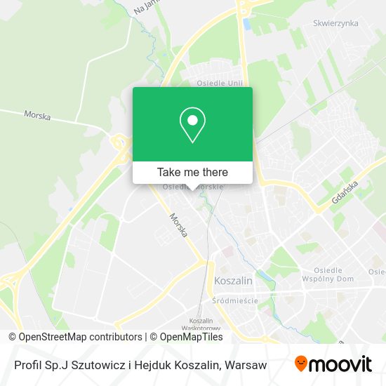 Profil Sp.J Szutowicz i Hejduk Koszalin map