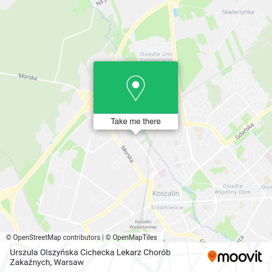 Urszula Olszyńska Cichecka Lekarz Chorób Zakaźnych map