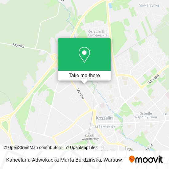 Kancelaria Adwokacka Marta Burdzińska map