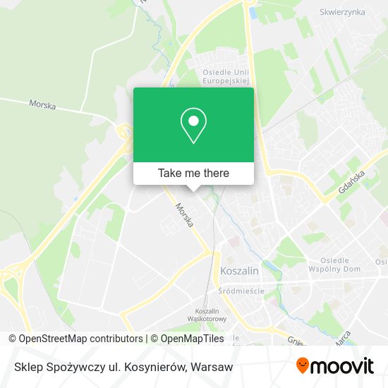 Sklep Spożywczy ul. Kosynierów map