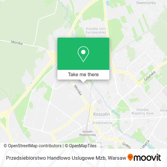 Карта Przedsiebiorstwo Handlowo Uslugowe Mzb