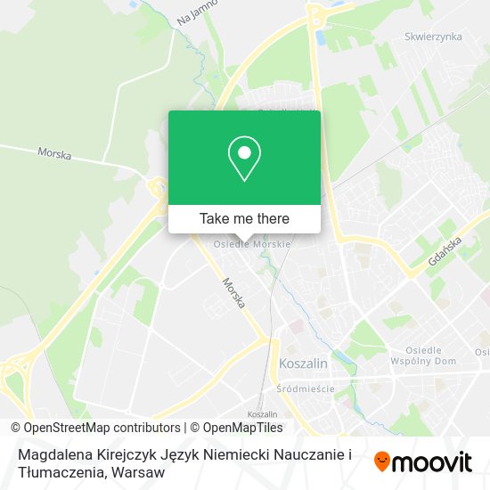 Magdalena Kirejczyk Język Niemiecki Nauczanie i Tłumaczenia map