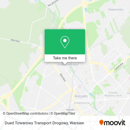 Карта Dued Towarowy Transport Drogowy