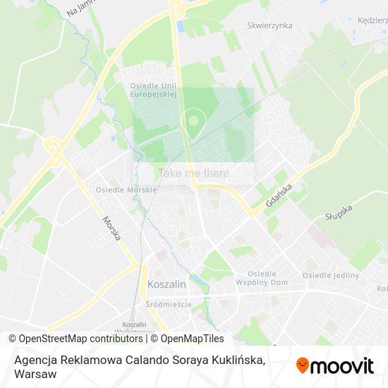 Карта Agencja Reklamowa Calando Soraya Kuklińska