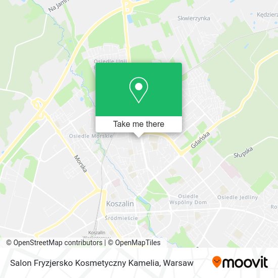 Карта Salon Fryzjersko Kosmetyczny Kamelia