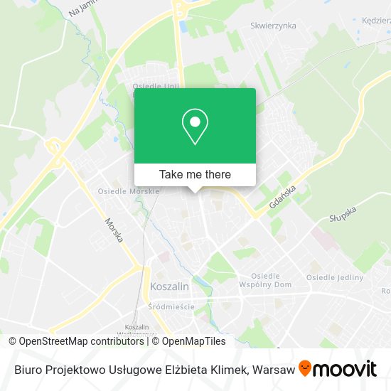 Biuro Projektowo Usługowe Elżbieta Klimek map