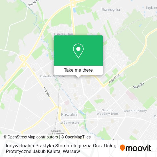 Indywidualna Praktyka Stomatologiczna Oraz Usługi Protetyczne Jakub Kaleta map