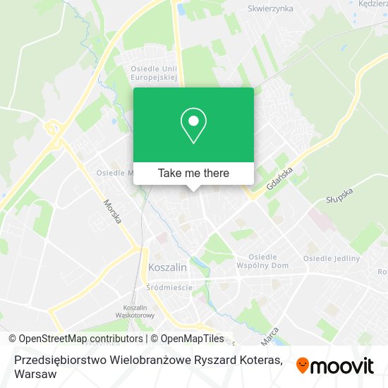 Карта Przedsiębiorstwo Wielobranżowe Ryszard Koteras