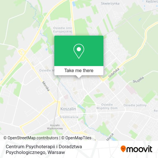 Карта Centrum Psychoterapii i Doradztwa Psychologicznego