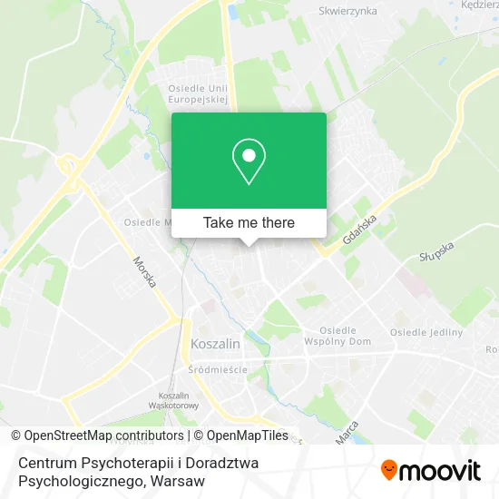 Карта Centrum Psychoterapii i Doradztwa Psychologicznego