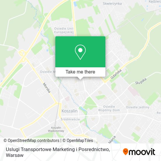 Uslugi Transportowe Marketing i Posrednictwo map