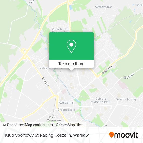 Klub Sportowy St Racing Koszalin map