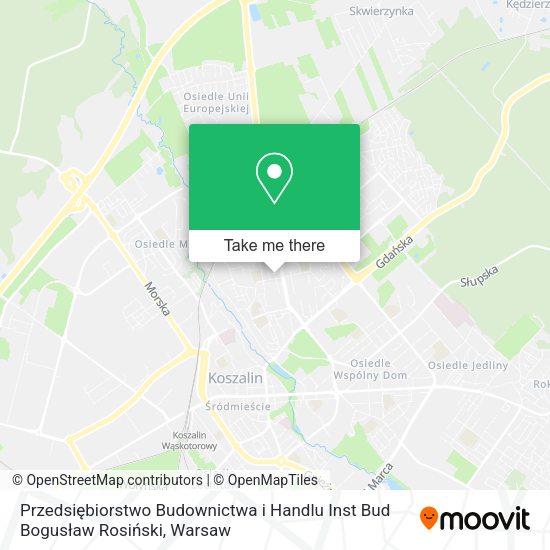 Przedsiębiorstwo Budownictwa i Handlu Inst Bud Bogusław Rosiński map